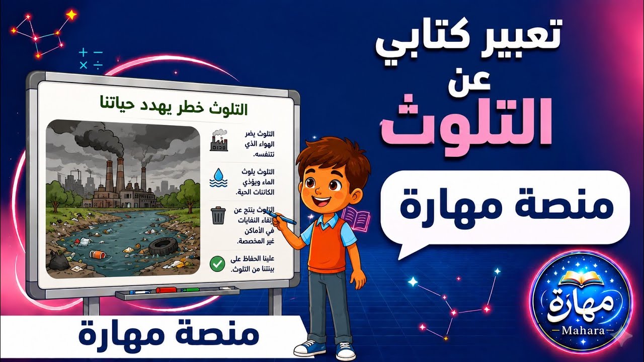 تعبيركتابي عن التلوث