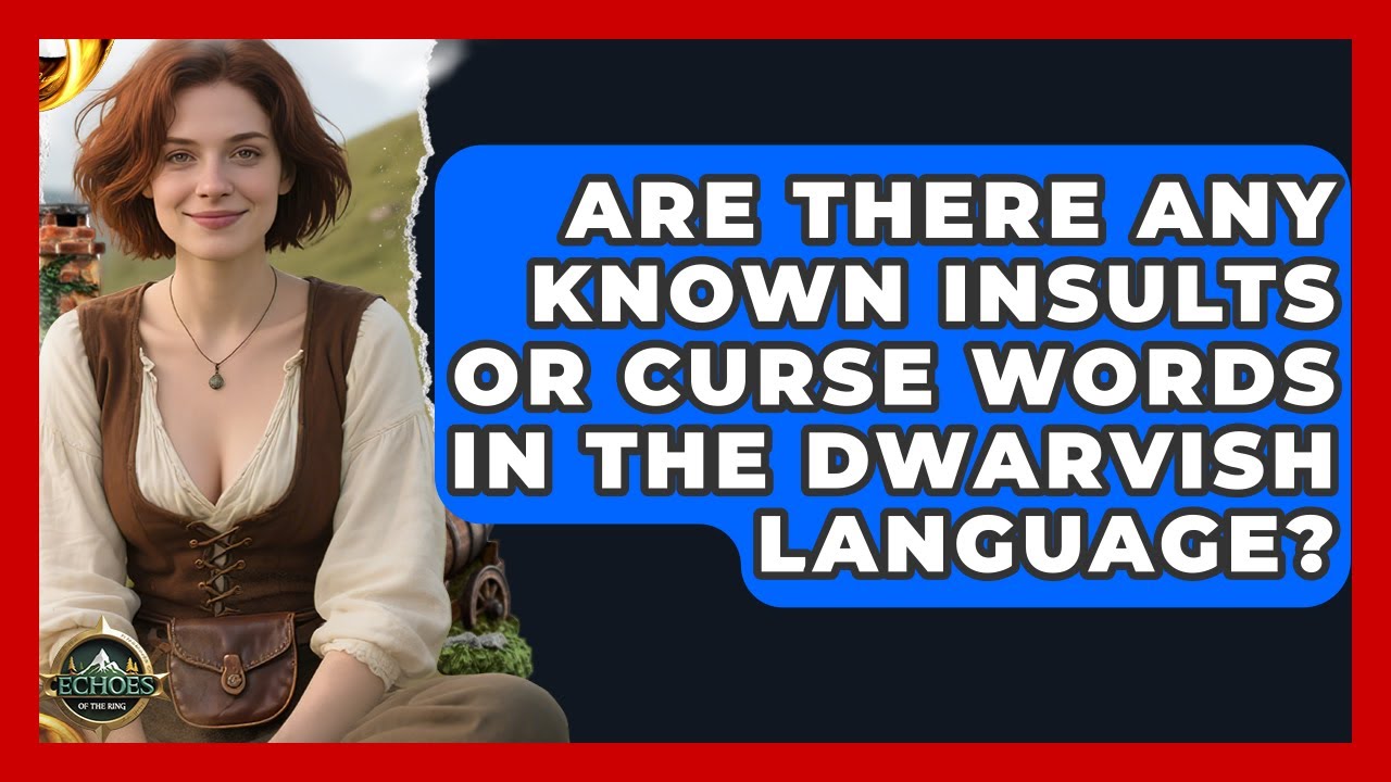 Are There Any Known Insults Or Curse Words In The Dwarvish Language? - Echoes Of The Ring