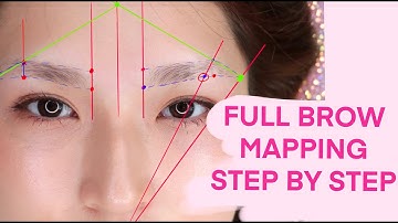 FULL BROW MAPPING TUTORIAL - STEP BY STEP