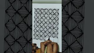 zentangle art||Drawing||Tutorial video||Miracle Craft World||#art #fyp #youtubeshorts #shorts