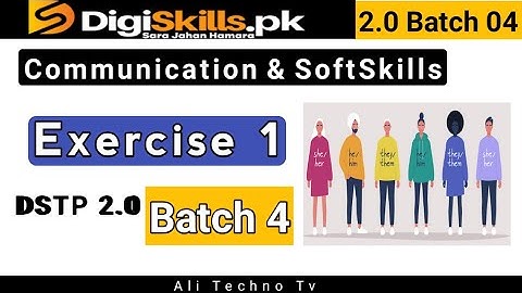 Communication and Soft skills Exercise 1 Batch 4 | digiskills communication & softskills exercise 1