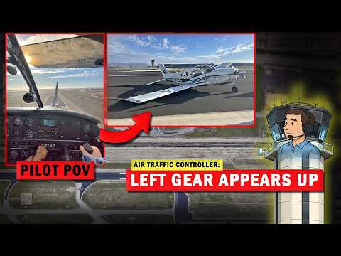 Landing with RIGHT WHEEL MISSING | Pilot POV, Onboard Footage