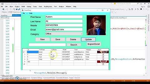 Update image into database in C# Smart diary Project Part 3 of 13