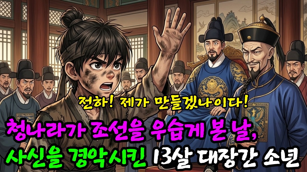 청나라가 조선을 우습게 본 날, 13살 대장간 심부름꾼 고아 소년이 사신을 경악시키 기막힌 솜씨 | 옛날이야기 오디오북 수면동화 잠잘때듣는 이야기