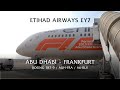 FLIGHT REPORT - ETIHAD Boeing 787-9 Dreamliner, EY7 Abu Dhabi AUH to Frankfurt FRA. Economy class