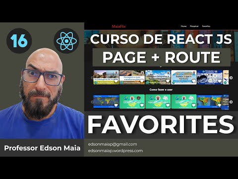 Curso de React JS Aula 16 Criar Página e Rota Favoritos