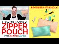 How to Make a Zipper Pouch for Beginners | Cut with a Cricut or by Hand!