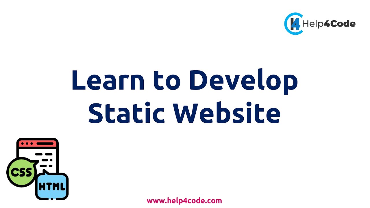 Learn to develop static website development using HTML CSS Project ...