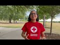 American Red Cross Disaster Action Team Volunteer on her Job