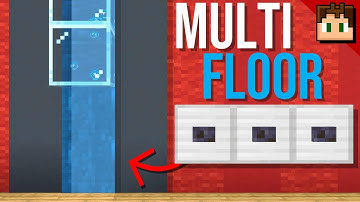 Minecraft Bedrock: MULTI-FLOOR WATER ELEVATOR Tutorial! 1.21