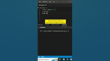 Covariance Matrix for two Random Samples in Python #pythonprogramming
