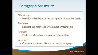 paragraph development by narration example