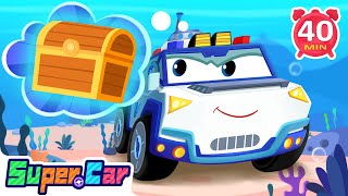 Treasure Hunt Under the Sea & More Super Car Cartoons | Kids Cartoons & Videos | Cars World by Super Car - Cartoons and Stories 51,971 views 2 weeks ago 36 minutes
