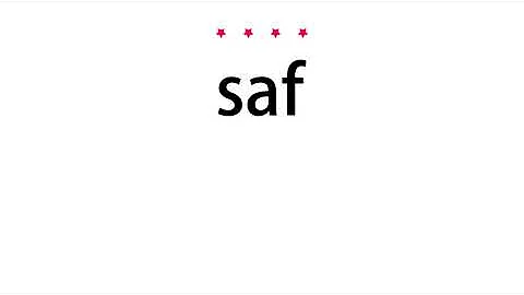 How to pronounce saf - Vocab Today