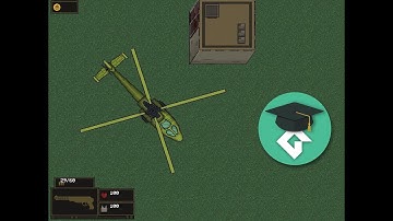 GameMaker Studio 2 Fake3D helicopter flight test