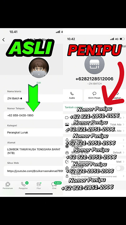 Hati hati nomor ini  62 821-2851-2006 adalah PENIPU ⚠️