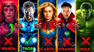 Thor Vs Scarlet Witch Vs Hulk Vs C Marvel Vs Dr Strange | In Hindi | SUPERHERO STUD10S