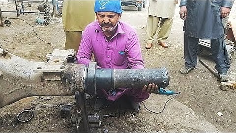 Truck Rear Axle Repair | Repairing broken axle Tube | Amazing technique to repair Axle