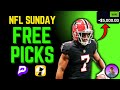 My FAVORITE 5 Picks For Week 7 NFL Sunday (RISKING $1,000 🤯) #prizepickstoday
