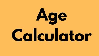 A fun and catchy age calculator! | Scratch