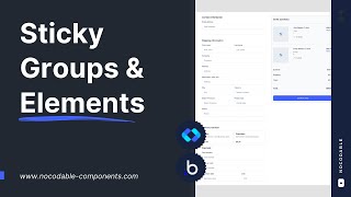How to make Sticky Groups in Bubble.io? | Bubble.io tutorials