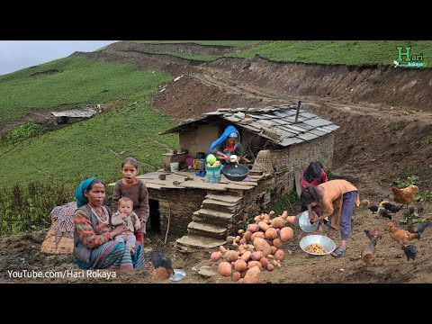 Remote Himalayan Village Life in Nepal | Organic Food & Traditional Lifestyle