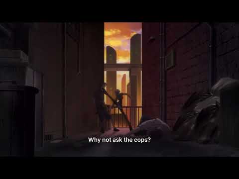 Code Geass: C.C beats up a thug in an alley