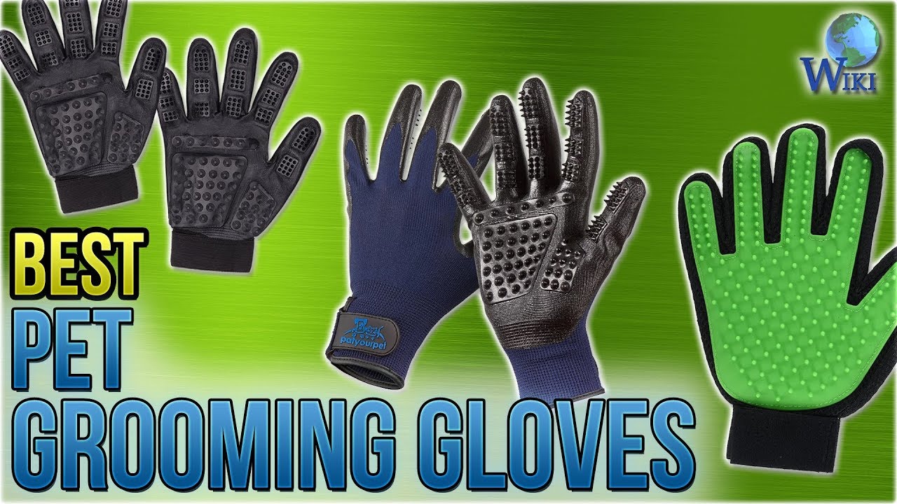 hands on grooming gloves