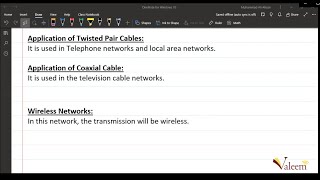 Cables and their characteristics | Communication | AS Computer Science (9618)