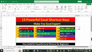 13 Powerful Excel Shortcut Keys | Excel Keyboard Shortcut | Most Useful Excel Shortcuts | Ms Excel 13 Powerful Excel Shortcuts You Didn T Know