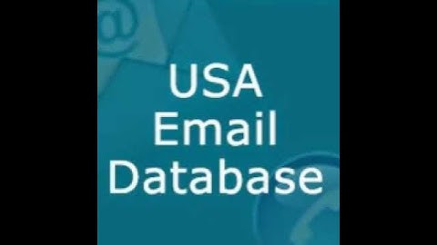 USA Millions Consumers Email Lists Database.