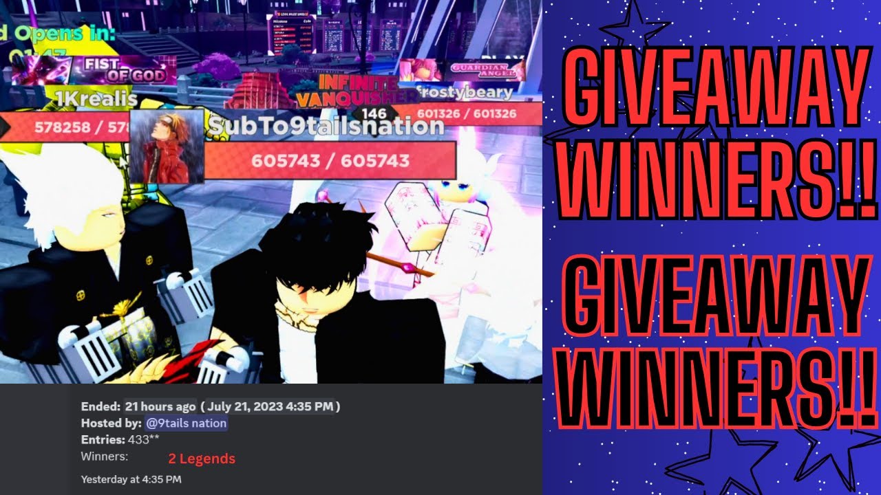 I Give 3000 Robux Worth To The 10K Subs GIVEAWAY WINNERS!!! Anime Dimensions (Roblox 2023)