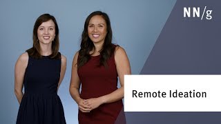 Remote Ideation: Synchronous or Asynchronous?