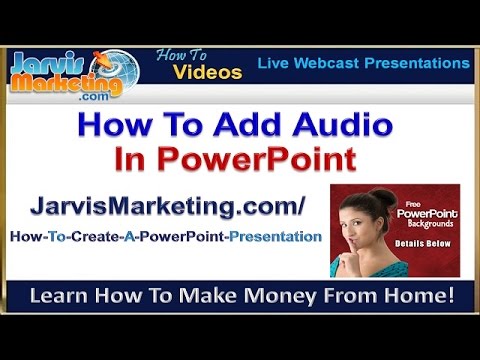 How To Create A PowerPoint Presentation Step By Step - Adding Audio To Your Slides - YouTube