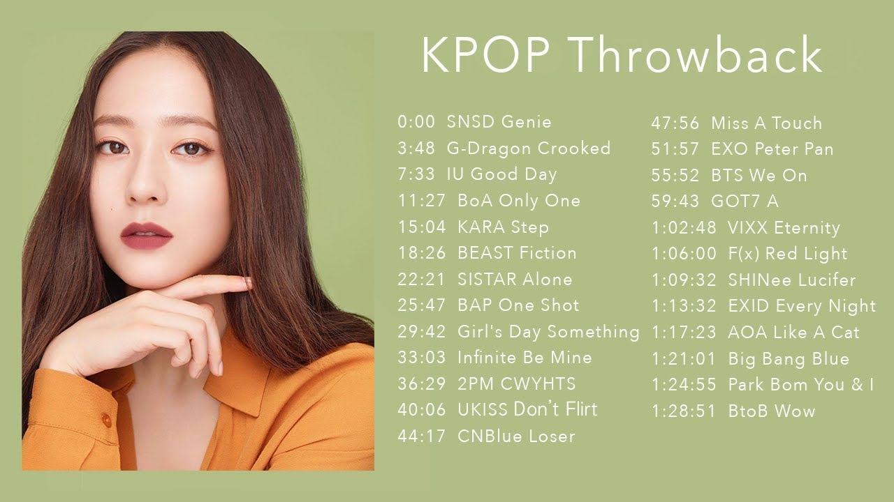 KPOP Throwback Playlist - YouTube