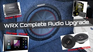 SUBARU WRX COMPLETE AUDIO UPGRADE - Subaru WRX 15+