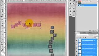Digital Scrapbook Tutorial: Aligning and Spacing Objects in Photoshop