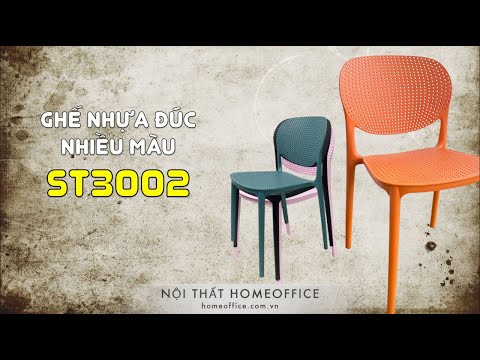 Video Ghế nhựa cao cấp nhiều màu ST3002 - youtube