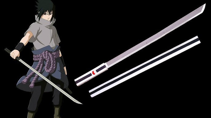 Espada Katana Sasuke Uchicha e Naruto Série Naruto Shippuden Cosplay Anime