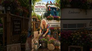 Happy National Weed your Garden day #garden #flowers #vegetables #gardening #shorts #shortsfeed