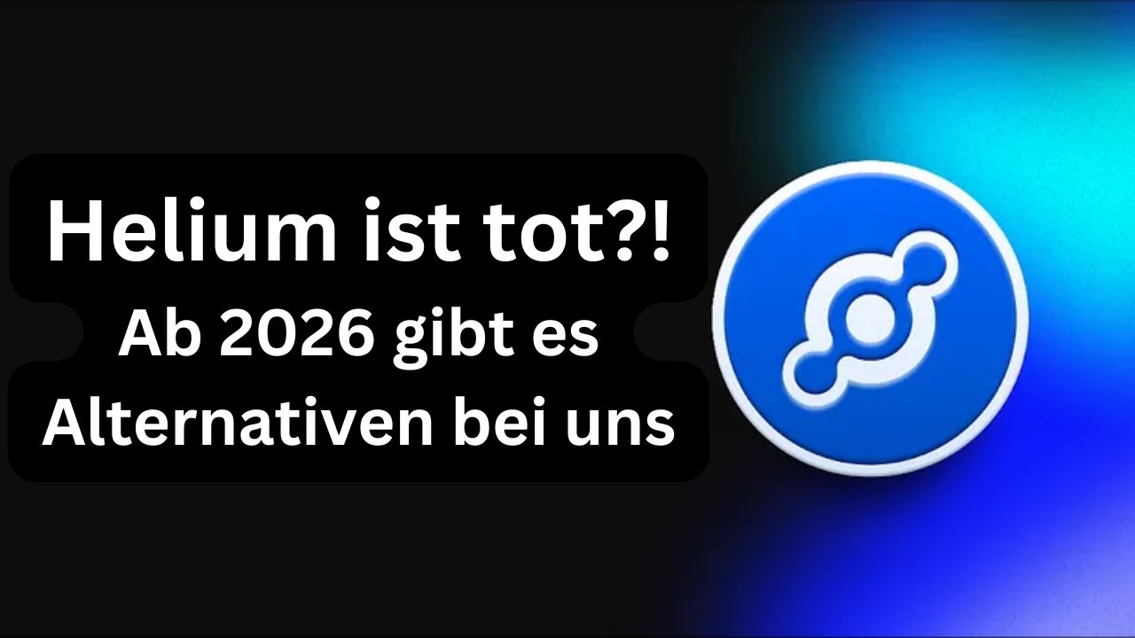 Helium ist tot?! Ab 2026 gibt es hier Alternativen für eure Helium  Hotspots. - YouTube