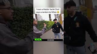 'I own a Habibi Yacht Club' says a random to N3on 😂#shorts