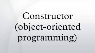 Constructor (object-oriented programming)