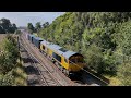 GBRF 66787 Three Bridges ASC seen east of Longniddry on today’s 4E04 for Doncaster Iport. #train