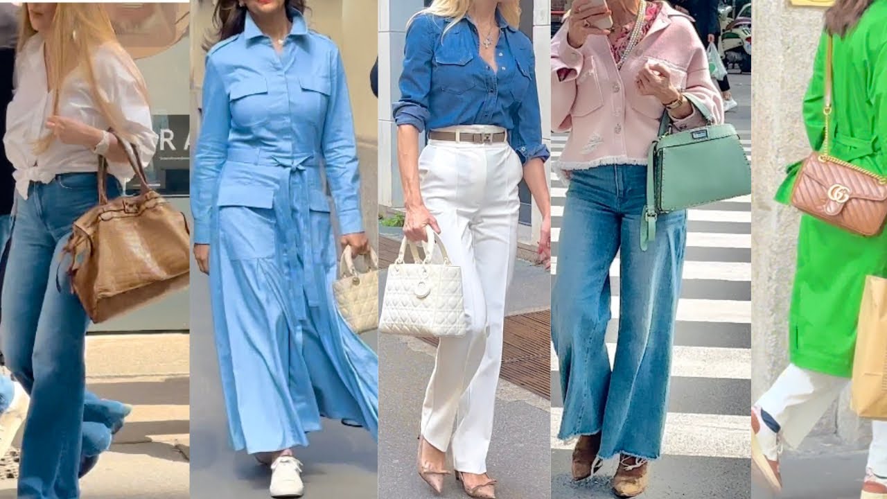 MILAN STREET STYLE IDEAS 🇮🇹APRIL SPRING FASHION 🦋MILAN SHOPPING WALK #vanityfair #vogue