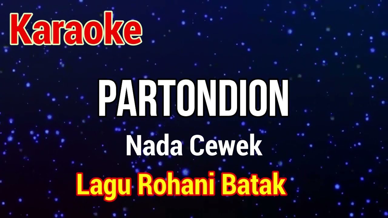 Karaoke : Partondion (Nada Cewek)