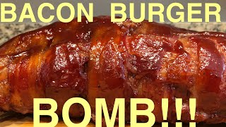 Pitboss Pellet Smoker/How to make a smoked bacon burger bomb/Pit boss bacon bomb🤯