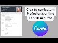 Crear curriculum vitae 2024 en canva