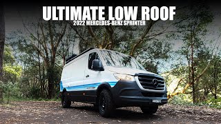VAN WALKTHROUGH - ULTIMATE LOW ROOF - 300W Solar, Toilet, Lounge & Double Bed in a daily driver!