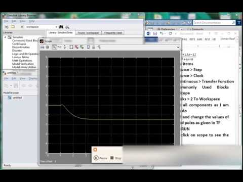 Plotting holes and zeros of a Transfer Function using Simulink - YouTube
